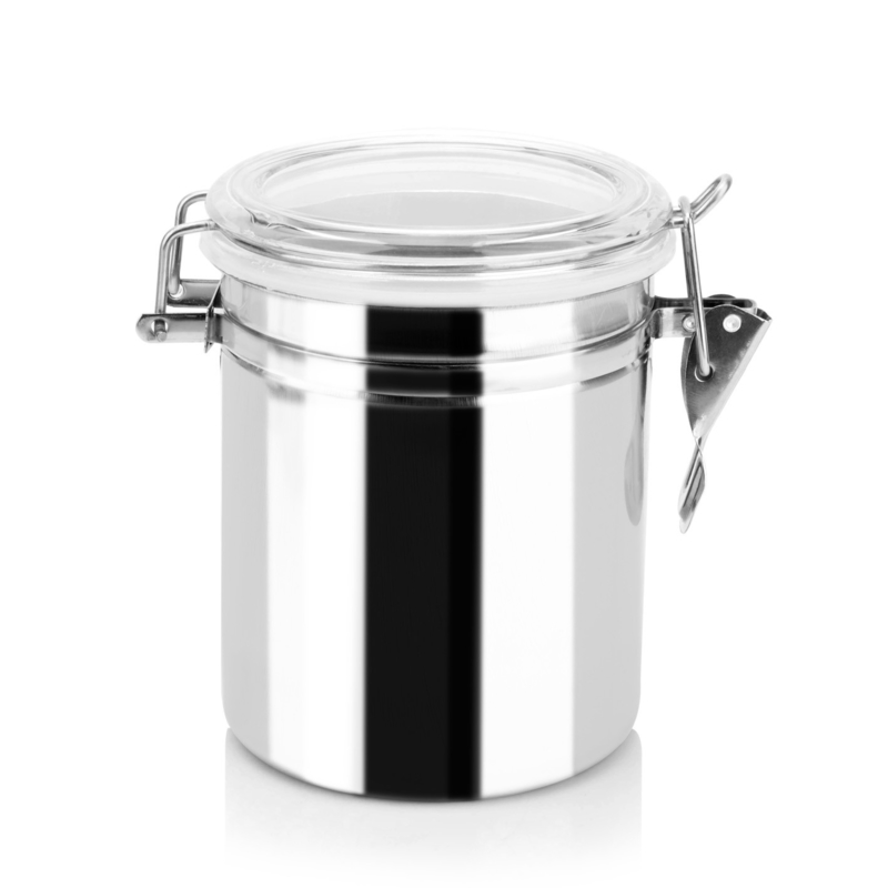 Food Grade Stainless Steel Airtight Metal Container With lid