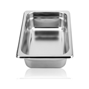 4 Pack 4" Deep Stainless Steel Food Pan Dishes Dinner Tray for Restaurant