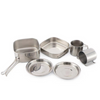 Food Grade Stainless Steel Cookware Sets for Camping