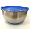 Durable Stainless Steel Salad Mixing Bowls with Lids for Kitchen Storage