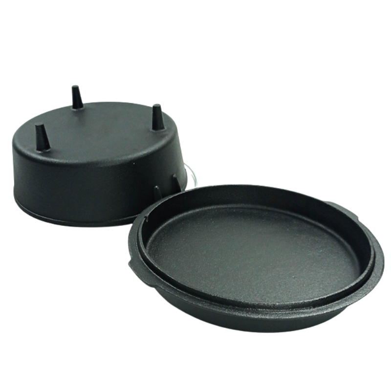 Multi-function Cast Iron Dutch Oven for Camping with Legs