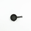 Outdoor Black Cast Iron Saucepan Pot with Lid with Looped Handle
