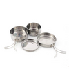 Stainless Steel Camping Cookware 6pcs/Set for Cooking