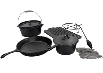 OEM Black Cast Iron Dutch Oven for Camping Cookware set 