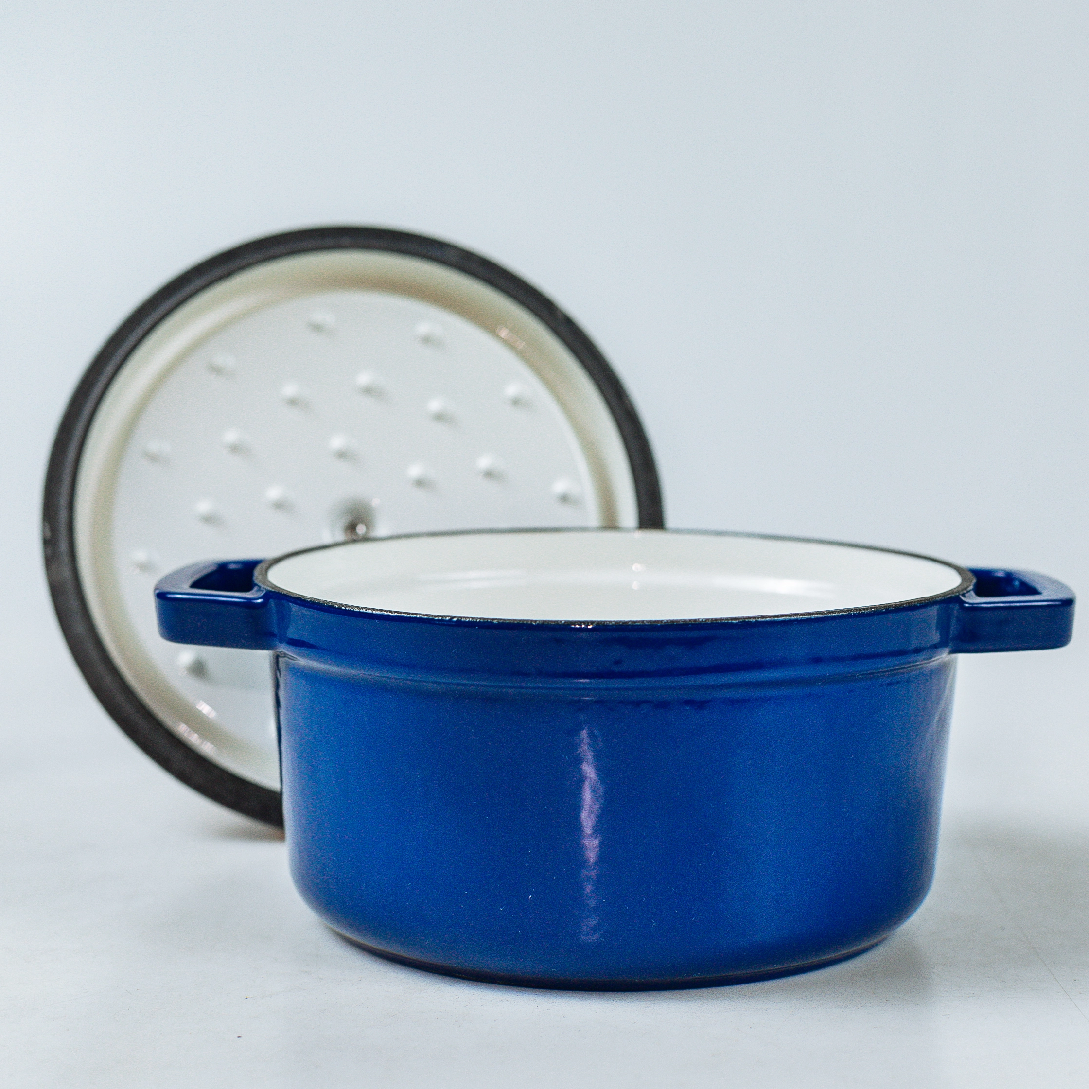 Multi-function Blue Enamel Cast Iron Dutch Oven