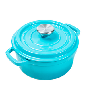 Non Stick Blue Enameled Cast Iron Casserole 