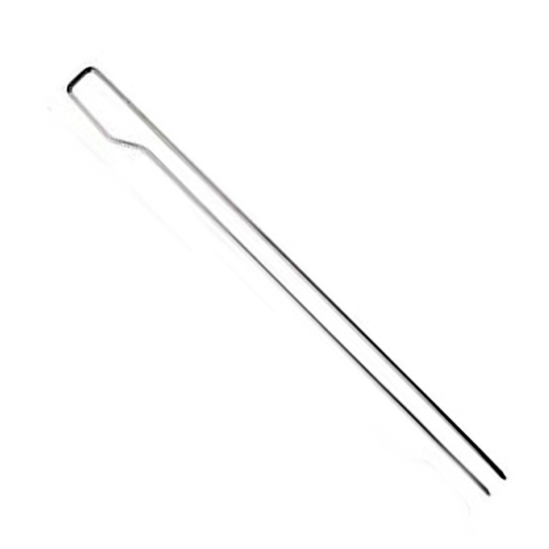 Non Stick BBQ Tools Flat Grill Stainless Steel Roast Needle Skewer 
