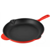 Red Enamel Coating 10Inch Cast Iron Skillet with Handle