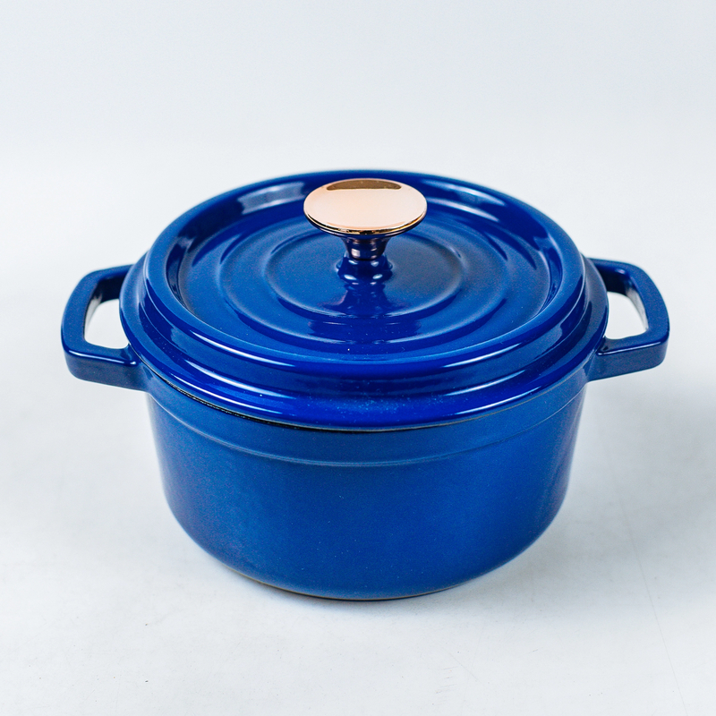 Multi-function Blue Enamel Cast Iron Dutch Oven