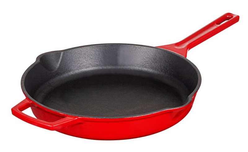 Deep 1.5LRed Enamel Cast Iron Bakeware for Baking