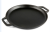 Pre-seasoned Round Cast Iron Pizza Pan with 2 Loop Handles