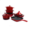 Effortless Cooking: Enamel Frying Pan, Baking Pan, and Milk Pan Set (3-Piece Set, Classic Black