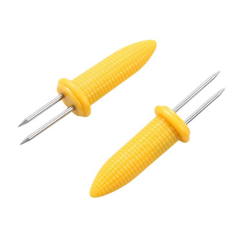 Hot Selling Stainless Steel Corn Roast Needle BBQ Sign Fruit Fork