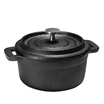 Non Stick Round 2.6QT Cast Iron Black Dutch Oven