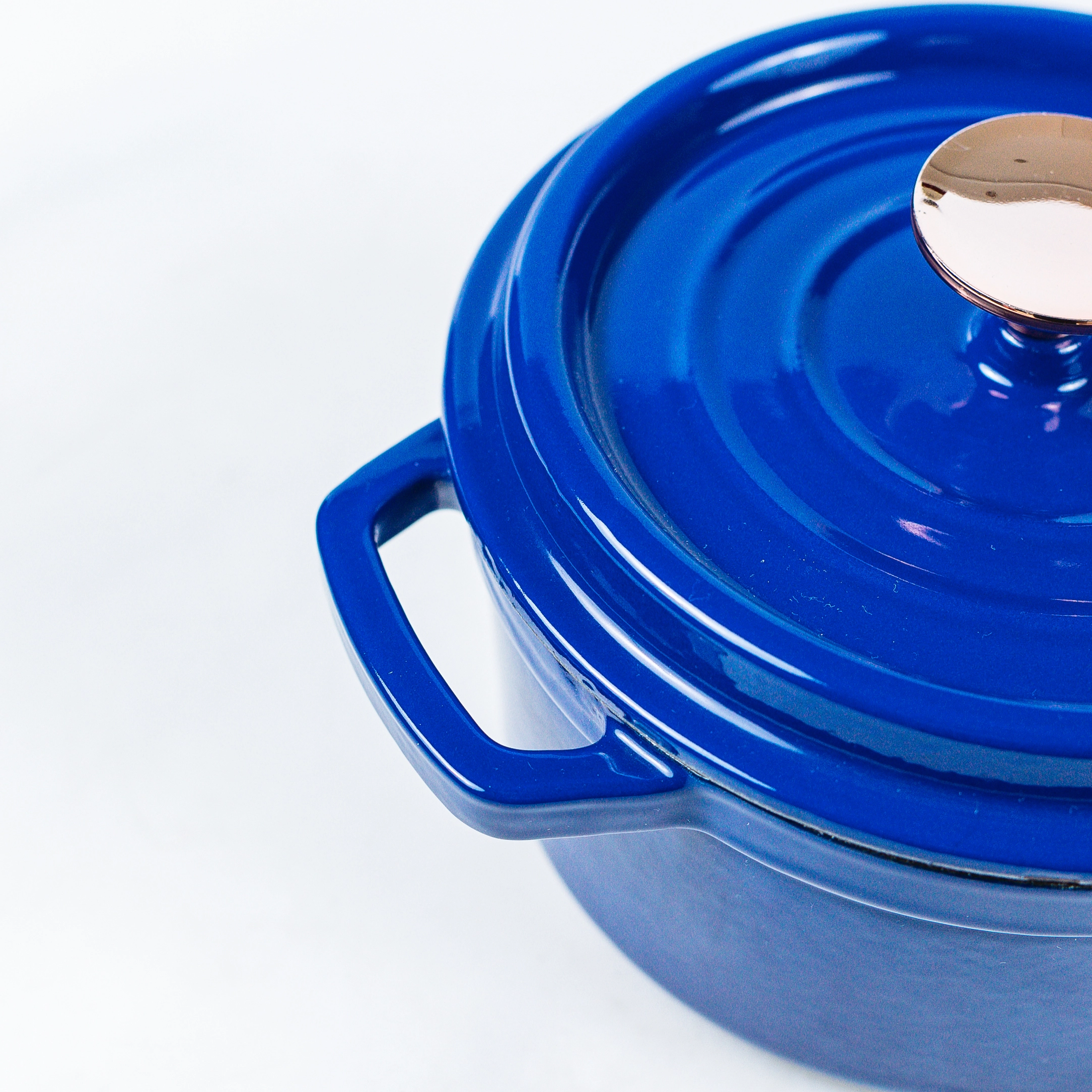 Multi-function Blue Enamel Cast Iron Dutch Oven