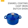 OEM Bule Enameled Cast Iron Casseroles for glass top